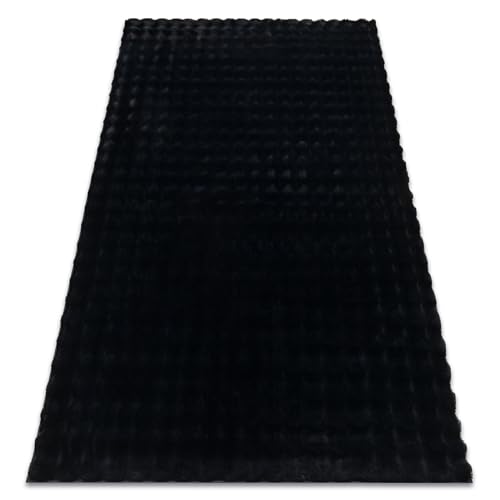 rugsx Teppich Bubble Imitation von kaninchenfell 3D, für Kinderzimmer, Wohnzimmer, Schlafzimmer, sehr dick, strukturell, schwarz 80x150 cm rugsx Teppich Bubble Imitation von kaninchenfell 3D, für Kinderzimmer, Wohnzimmer, Schlafzimmer, sehr dick, strukturell, schwarz 80x150 cm von rugsx