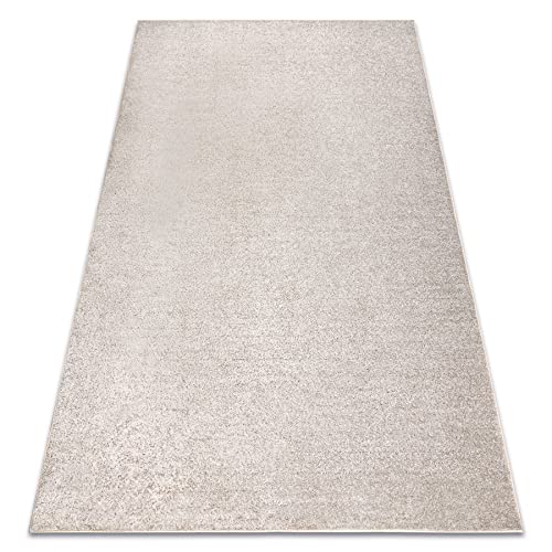 rugsx Teppich Teppichboden Santa FE beige 33 eben, glatt, einfarbig, 200x300 cm von rugsx