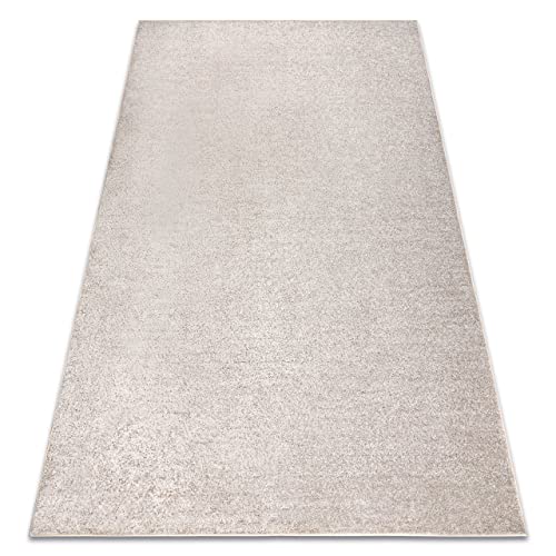 rugsx Teppich Teppichboden Santa FE beige 33 eben, glatt, einfarbig, 200x350 cm von rugsx