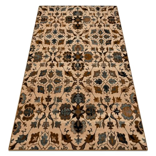 rugsx Wollteppich Omega Amalfi Blumen Kamel braun 170x235 cm braun rugsx Wollteppich Omega Amalfi Blumen Kamel braun 170x235 cm braun von rugsx