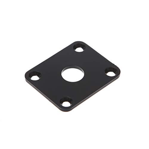 ruiruiNIE 1pc Jack Plates Sockelabdeckung für Les Paul Epiphone Gitarre Ersatzteile Guitar Jack Sockelplatte Beigem, Weiß, Schwarz von ruiruiNIE