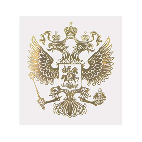 ruiruiNIE Wappen von Russland Autoaufkleber Russische Adler Aufkleber Aufkleber für Auto Styling Autoaufkleber Gold von ruiruiNIE