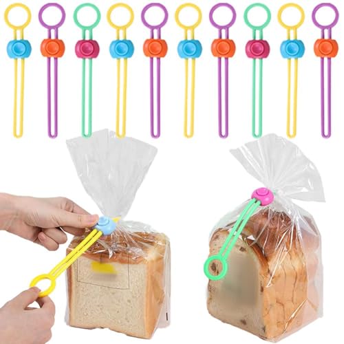 10 Stück Mehrzweck-Versiegelungs-Set, Lebensmittelbeutel-Clips mit Haken zum Aufhängen, Schnellentriegelung, Brotbeutel-Versiegelungs-Clips, tragbare Beutel-Clip zum Verschließen von 10 Stück Mehrzweck-Versiegelungs-Set, Lebensmittelbeutel-Clips mit Haken zum Aufhängen, Schnellentriegelung, Brotbeutel-Versiegelungs-Clips, tragbare Beutel-Clip zum Verschließen von von rujjftsy