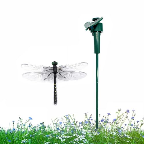 Solarbetriebene tanzende fliegende Libelle, solarbetriebene künstliche Libelle, flatternde Solar-Libellen-Gartenpfähle, realistische simulierte Libellenpfahl für den Außenbereich, Hof, Garten Solarbetriebene tanzende fliegende Libelle, solarbetriebene künstliche Libelle, flatternde Solar-Libellen-Gartenpfähle, realistische simulierte Libellenpfahl für den Außenbereich, Hof, Garten von rujjftsy