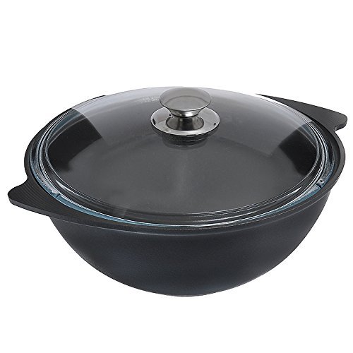 Kukmara Kazan - Kasan 3,5 Liter mit Antihaftbeschichtung und Glas-Deckel Kochtopf Wok Asien Schwarz Kukmara Kazan - Kasan 3,5 Liter mit Antihaftbeschichtung und Glas-Deckel Kochtopf Wok Asien Schwarz von rukauf