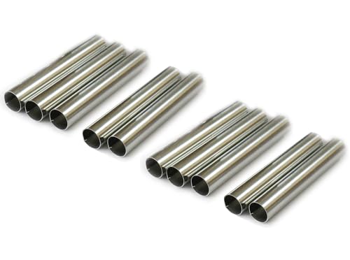 kleine Schaumrollen-Formen 10er Set (8 cm x 1,3cm) Traditionelle Backform Schillerlockenform Gerade Röhrchen Spritztüllen Sahnerollen von rukauf
