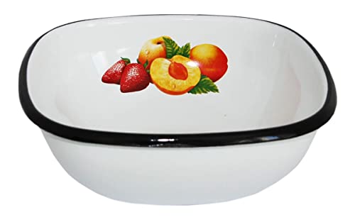 rukauf Emaille Schüssel Quadratisch 0,6 Liter ca 14x14 cm/Retro Nostalgie Geschirr rukauf Emaille Schüssel Quadratisch 0,6 Liter ca 14x14 cm/Retro Nostalgie Geschirr von rukauf