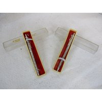 Kugelschreiber, Vintage, Geätzte Schlanke Stifte von rummageutah
