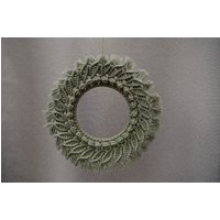 Makramee Mandala Mit Blättern von rundundbuntShop