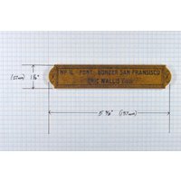 Namensschild Np1L, Titelschild, Plakette, Kunstplakette, Bilderrahmentitel, Gemäldetitel, Kunsttitel, Blattgold, Cnc Geschnitzt von runesticks