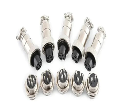 10 Stücke GX12 2P 3/4/5/6/7 Pin Männlich Und Weiblich 12mm L88-93 Rund Luftfahrt Buchse Stecker Draht Panel Stecker mit Kunststoff Kappe Deckel(4P Male) von runhuabaihuo