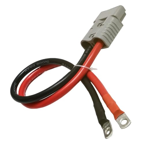 50A 120A 175A Doppelpoliger 600-V-Hochstromstecker mit 8/6/4/2AWG-Silikonkabel, Stecker for Elektrostapler(120A - 6AWG Wire,Length 300CM) von runhuabaihuo