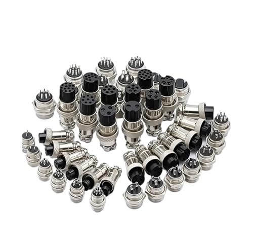 GX12 GX16 GX20 Wasserdichter Luftfahrt-Stecker 2 3 4 5 6 7 8 9 10 12 15Pin M/F, 5/10/20 Sets(GX12,10SETS (MALE FEMALE)_5P) von runhuabaihuo