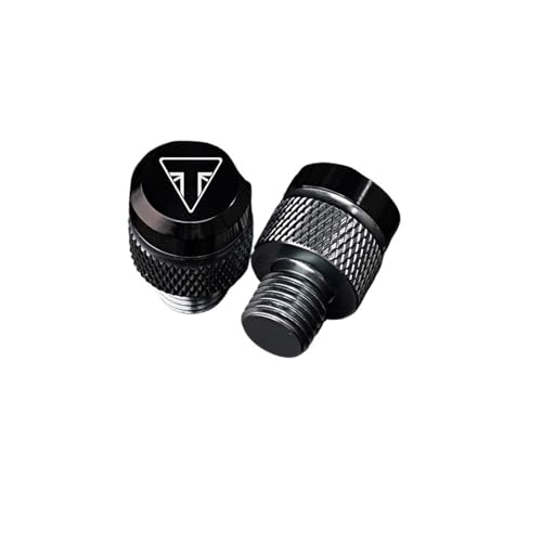 runhuabaihuo 1 Paar Motorrad Zubehör CNC Aluminium Spiegel Loch Stecker Schrauben for Triumph Trident 660 Tiger 800 900 Geändert Teile(Titanium Anti) von runhuabaihuo