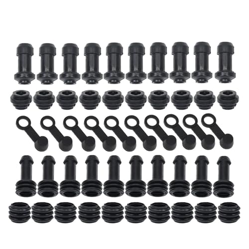runhuabaihuo 10/5 Sets Bremse Oberen Unteren Pumpe Sattel Stoßdämpfer Hülse Staub Abdeckung Gummi Disc wasserdichte Kappe for Motorrad Roller Fahrrad(10 Sets) von runhuabaihuo