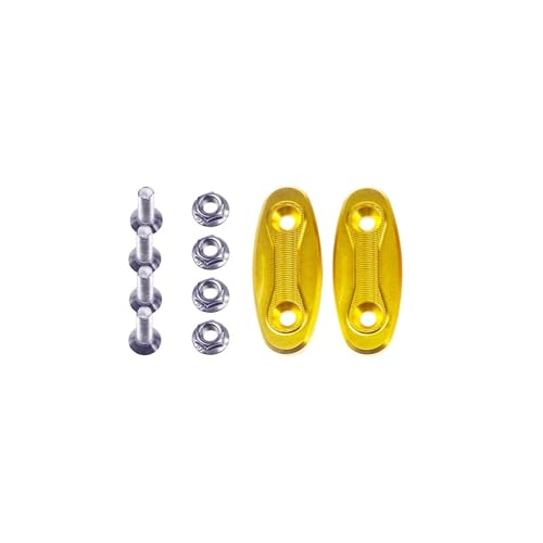 runhuabaihuo Motorrad Rückspiegel Basis Windschutzscheibe Drive Eliminator Spiegel Loch Abdeckung for GSXR600 GSXR750 GSXR1000 2015-2016(Gold) von runhuabaihuo