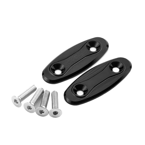 runhuabaihuo for GSX-R1000 GSX-R600 GSX-R750 GSX-R GSXR 600 750 1000 Spiegel Loch Dekorative Abdeckung Rück Basis Schallwand Eliminators Kappe(Black) von runhuabaihuo
