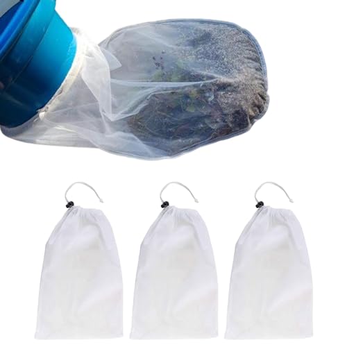 Pool -Staubsaugerreiniger Mesh Beutel Swimmingpool Vakuum Ersatz Netto -Whirlpool -Filterbeutel 4pcsvacuum von rupusiner