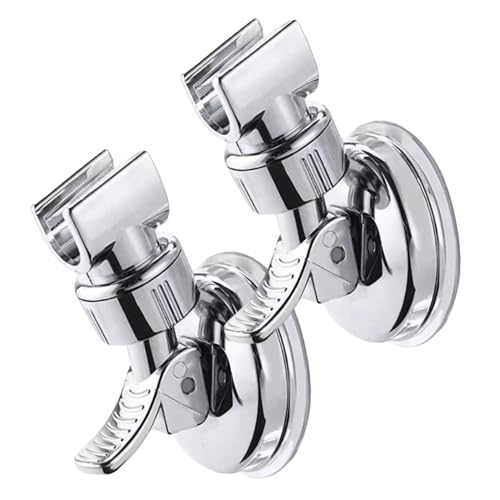 Saugbecher -Duschkopfhalter 2PCS Verstellbarer Handheld -Duschkopfhalter mit verchromt poliertem entfernbarem Saugnapf -Tassenhalter für das Heimhotel Saugbecher -Duschkopfhalter 2PCS Verstellbarer Handheld -Duschkopfhalter mit verchromt poliertem entfernbarem Saugnapf -Tassenhalter für das Heimhotel von rupusiner