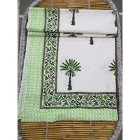 Grüne Palmen Bettwäsche Aus Baumwolle in 100% von ruralartandcrafts