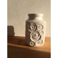 Mid Century Weiß Scheurich Deutschland Vase von russUNDmax