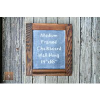 Mittelgroß Gerahmte Tafel- Küchentafel- Wandbehang Tafelschild - Kreidestift Inklusive von rusticcraftdesign