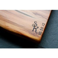 Personalisierte Gravuren Add On - Monogramm Einzigartige Hochzeitsgeschenke Holz Jubiläumsgeschenke Individuelles Design & Gravur Add-On von rusticcraftdesign