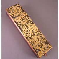 Kupfer Und Messing Mezuzah Mit Sonnenblumen, Handarbeit Von Ruth Shapiro von ruthshapiro