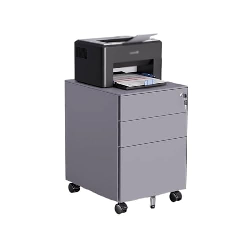 Bürokartei Praktischer mobiler Aktenschrank aus Stahl Aufbewahrungsschrank für Büro unter dem Tisch Schrank mit Aufbewahrungsschrank mit Datenschublade mit Verschluss von ruyi-1986