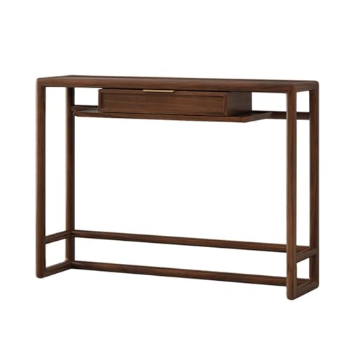 Konsolentisch 47,24 Zoll extra langer Konsolentisch, Sofatisch aus Holz hinter dem schmalen und langen Sofa, Eingangstisch mit Schubladen für Wohnzimmer, Flur, Foyer, Eingang Co von ruyi-1986