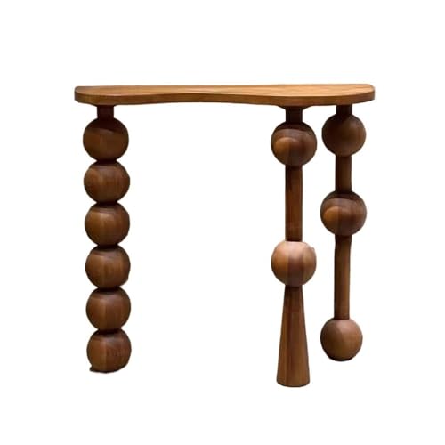 Konsolentisch aus Massivholz, rustikaler Tisch für Eingang, Sofatisch für den Bauernhof, 39 Zoll für Eingang, Wohnzimmer, einfach zu montierende Konsole Eingangsbereich (Bruin) von ruyi-1986