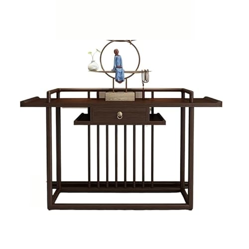 Meditation Altar Tisch Neuer Eingangstisch im chinesischen Stil, einfacher Tisch aus Massivholz im chinesischen Stil, Eingangshalle für leichten Luxus, Eingangstisch aus Ulme Holz, Eingangsschrank von ruyi-1986