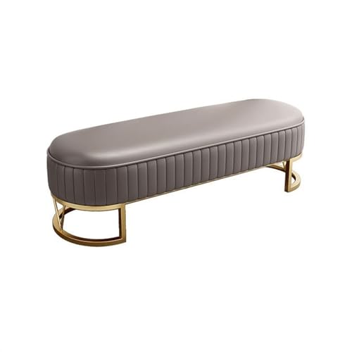 Schlafzimmer Bank Home Einfacher Nachttisch Hocker Schlafzimmer Sofa Hocker Nachttisch Hocker Kissen PU Leder Bank zum Wechseln der Schuhe Bank Eingang (Color : B , Size : 140*45* von ruyi-1986