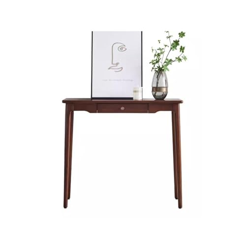 ruyi-1986 Konsolentisch, Konsolentisch mit 1 Schublade für kleine Räume, Wohnzimmer, Holzplatte, einfache Montage, Eingangstisch (XL) von ruyi-1986