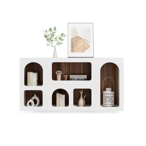 ruyi-1986 Konsolentisch, weißer Konsolentisch, Eingangstisch, Aufbewahrungsorganisation mit 6 Fächern, Sofatisch, Eingangstisch ruyi-1986 Konsolentisch, weißer Konsolentisch, Eingangstisch, Aufbewahrungsorganisation mit 6 Fächern, Sofatisch, Eingangstisch von ruyi-1986