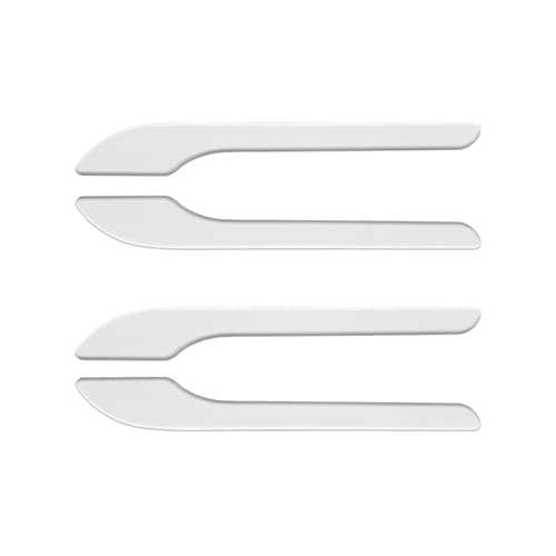 Auto Außentürgriffe Auto-Außentürgriff-Verpackungs-Dekorations-Aufkleber ABS-Kunststoffgriff-Abdeckungs-Schutz Für Tesla Für Modell 3 Y 2021 2022 rweuiui (Farbe : Bright White) von rweuiui