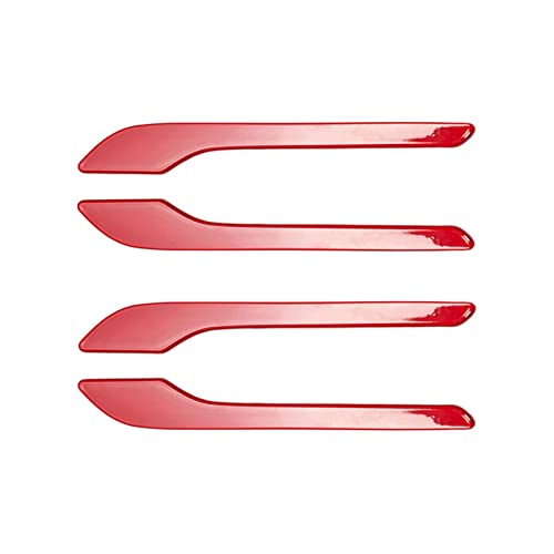 Auto Außentürgriffe Auto-Außentürgriff-Verpackungs-Dekorations-Aufkleber ABS-Kunststoffgriff-Abdeckungs-Schutz Für Tesla Für Modell 3 Y 2021 2022 rweuiui (Farbe : Bright red) von rweuiui