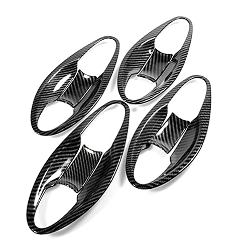 Auto Außentürgriffe Carbon-Faser-Außentürgriff-Abdeckungs-Türschüssel-Zierleisten-Rahmenblende Für Stadt GM4 GM5 GM6 2014-2020 rweuiui (Farbe : Door Bowl Cover) von rweuiui
