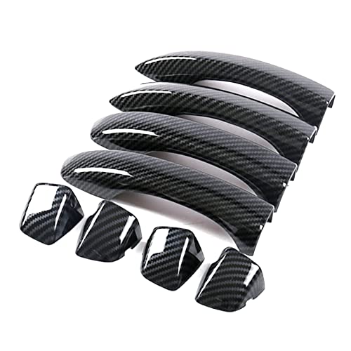 Auto Außentürgriffe Carbon-Faser-Auto-Außentürgriff-Abdeckungs-Formrahmen-Lünette-Auto-Aufkleber Für MG Für HS 2018 2019 2020 rweuiui (Farbe : 2 Smart Handle) von rweuiui