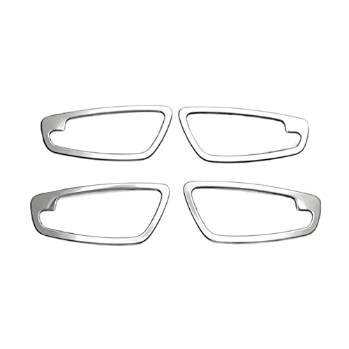 Auto Außentürgriffe Für B&MW 1er E81 Edelstahl Türinnenschale Türgriff Aufkleber Und Abziehbilder Dekorationsabdeckung Car Styling rweuiui (Farbe : 4 pcs Silver) von rweuiui
