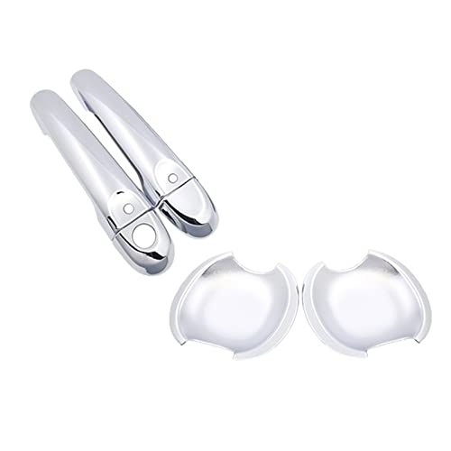 Auto Außentürgriffe Für N&issan Für Juke F15 Für Infiniti ESQ 2010-2019 Chrome Türgriffabdeckung Catch Trim Set Car Cap Zubehör rweuiui (Farbe : HandleBowl 2 Button) von rweuiui