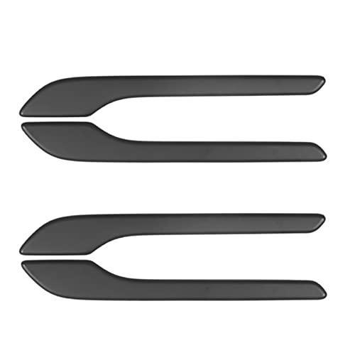 Auto Außentürgriffe Für Tesla Für Modell 3/Y 2017-2022 Auto Türgriff Wrap Dekoration Aufkleber Kohlefaser ABS Styling Zubehör 4 STÜCKE rweuiui (Farbe : Dumb Black) von rweuiui