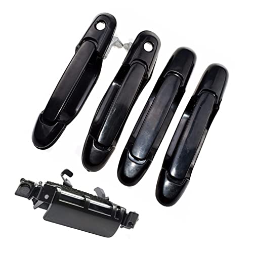 Auto Außentürgriffe Für Toyota Für Sienna 1998-2003 Außentürgriff Vorne Hinten Links Rechts Schwarz 69210-08010,69230-08020 rweuiui (Farbe : 5 Pieces) von rweuiui