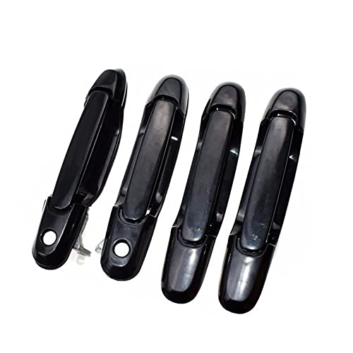 Auto Außentürgriffe Für Toyota Für Sienna 1998-2003 Außentürgriff Vorne Hinten Links Rechts Schwarz 69210-08010,69230-08020 rweuiui (Farbe : Front Rear 4 Sides) von rweuiui