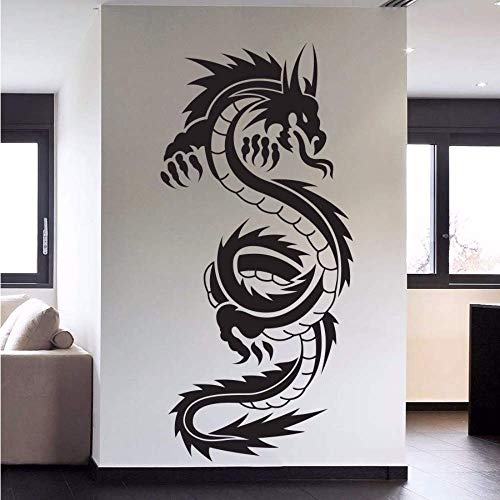 45X95Cm Tribal Tattoo Klassischer Chinesischer Drache Wandtattoo Aufkleber Dekor Wandkunst Vinyl Wandbild Individuelle Kunst Aufkleber Plus Size von ryyhd