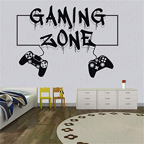 Gamer Gaming Gamer Wandtattoo Wandtattoo Gaming Zone Eat Sleep Game Controller Videospiel Wandtattoos Customized-110X80Cm von ryyhd