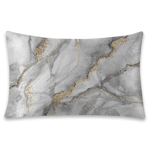 Satin-Kissenbezug, weißer Marmor mit goldenen Adern, seidiger Kissenbezug für Haar und Haut, Queen-Size-Größe, 50,8 x 76,2 cm, weich, kühlend, bedruckt, mit verstecktem Reißverschluss, Geschenke für Satin-Kissenbezug, weißer Marmor mit goldenen Adern, seidiger Kissenbezug für Haar und Haut, Queen-Size-Größe, 50,8 x 76,2 cm, weich, kühlend, bedruckt, mit verstecktem Reißverschluss, Geschenke für von rzzlp