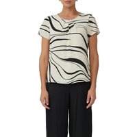 s.Oliver BLACK LABEL Kurzarmbluse, mit All-Over Print von s.Oliver BLACK LABEL