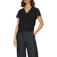 s.Oliver BLACK LABEL Shirtbluse, in Doppel-Layer-Optik und mit V-Ausschnitt von s.Oliver BLACK LABEL