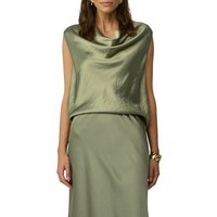 s.Oliver BLACK LABEL Shirttop, mit Wasserfall-Kragen von s.Oliver BLACK LABEL